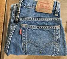 Vintage Levis 550 Denim Blue Jeans Zipper Fly Red Tag 27Wx28L Student Preowned Colombia